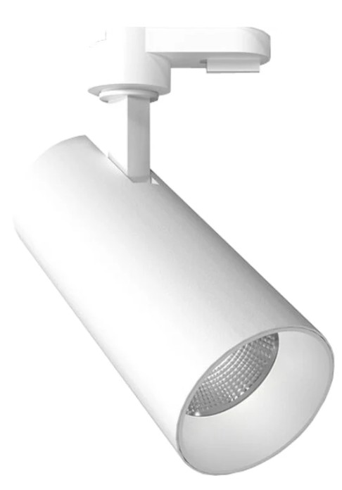 AURA 15W 3CCT dimmable barrel shape LED track spot WHITE